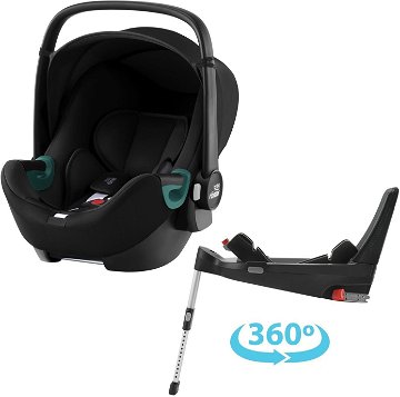 Britax Römer Baby-Safe 3 i-Size se základnou Flex Base 5Z Bundle Space Black