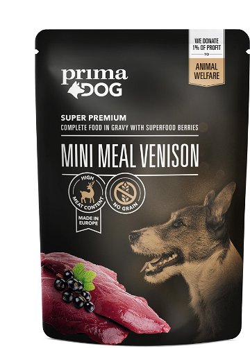 PrimaDog Mini Meal filety se zvěřinou ve šťávě 85 g