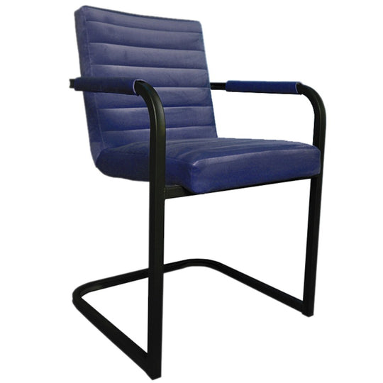 Jídelní židle Merenga černá, modrá SLEVA