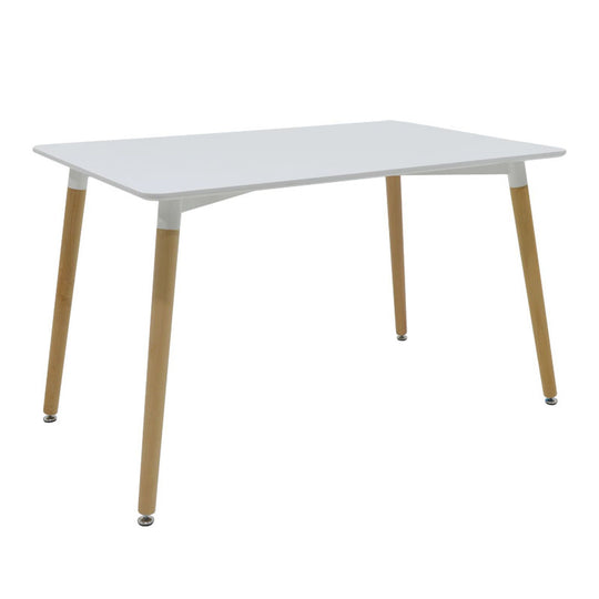 Jídelní stůl Naxos 120x75x80 cm (bílá, dřevo) VÝPRODEJ
