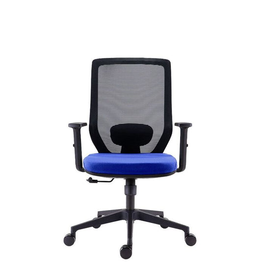 Kancelářská židle Antares Eduard, s područkami, modrá křesla k pc