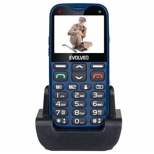Tlačítkový telefon pro seniory Evolveo EasyPhone XG, modrá