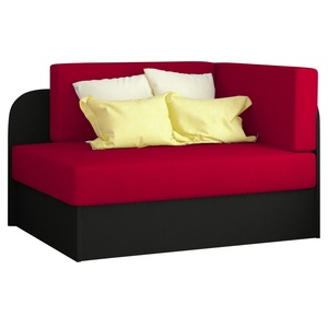 EMILIE, červeno-černá, 73x166 cm Dětská skládací postel