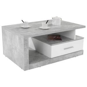 IGUAN, beton/bílá Konferenční stolek