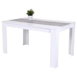 LILO, bílá/beton Jídelní stůl