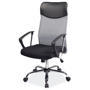 SIGQ-025, černá/šedá Kancelářská židle
