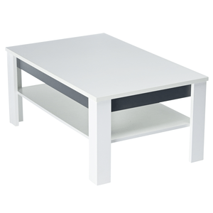 WHITNEY GREY GR10, bílá/šedá Konferenční stolek