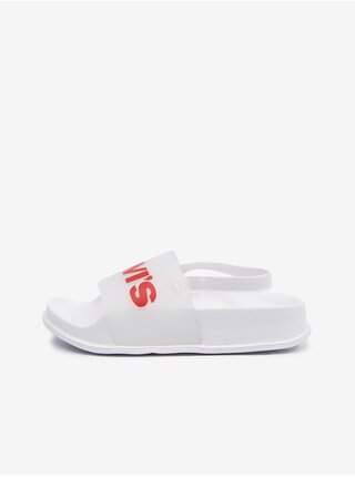 Bílé dětské sandály Levi´s® Pool Translucent Mini LEVNĚ