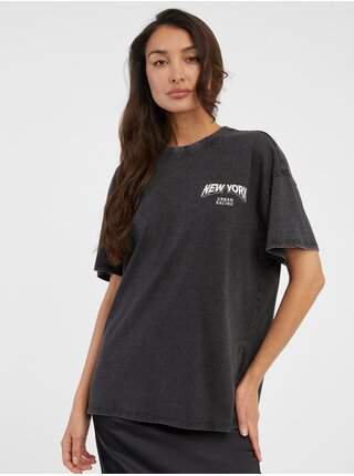 Černé dámské oversize tričko ONLY Lina LEVNĚ