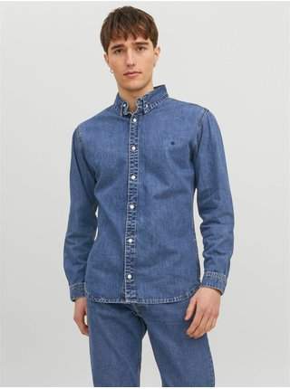 Modrá pánská džínová košile Jack & Jones Felix neformální košile