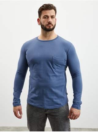 Modré tričko s dlouhým rukávem ZOOT.lab výprodej
