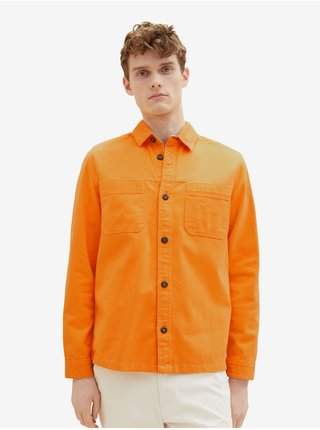 Oranžová pánská košile Tom Tailor levně