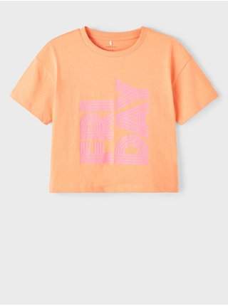 Oranžové holčičí tričko name it Balone VÝPRODEJ