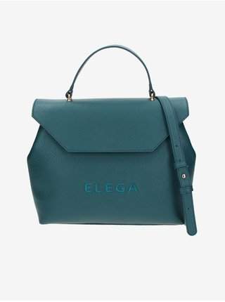 Petrolejová dámská kožená kabelka ELEGA Fancy nejlevnější