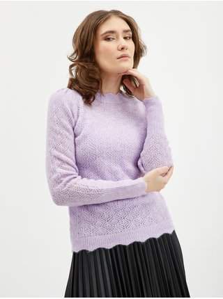 Světle fialový dámský svetr s příměsí vlny ORSAY LEVNĚ