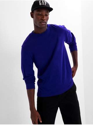 Tmavě modré pánské basic tričko GAP