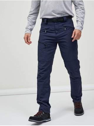 Tmavě modré pánské kalhoty s páskem SAM 73 Ikanto