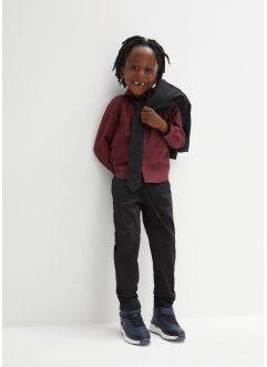 Chlapecké strečové kalhoty s košilí s dlouhým rukávem a kravata (3dílná souprava) výprodej
