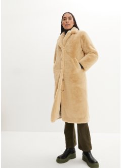 Oversized kabát s límcem s klopami