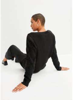 Žakárový pulovr s třpytivým efektem SLEVA