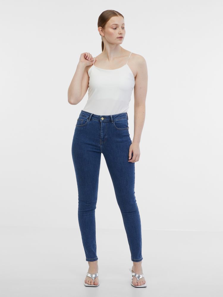 Modré dámské skinny fit džíny ORSAY