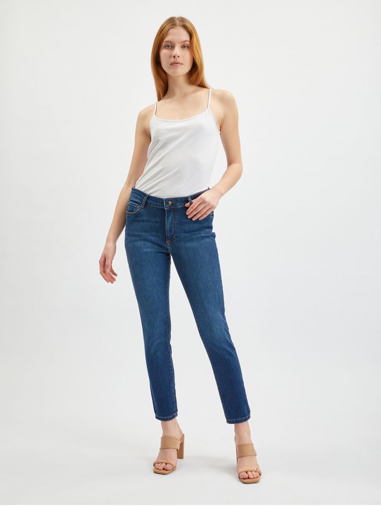 Tmavě modré dámské skinny fit džíny ORSAY
