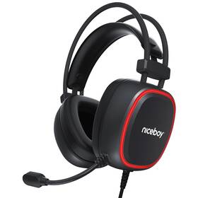 Headset Niceboy ORYX X330 Cubix černá barva