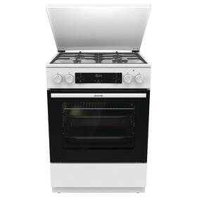 Kombinovaný sporák Gorenje G600 GK6C5WF bílá barva