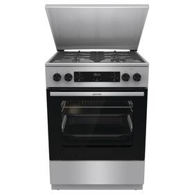Kombinovaný sporák Gorenje G600 GKS6C71XF nerez