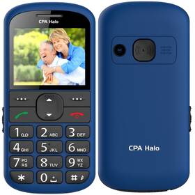 Mobilní telefon CPA Halo 21 Senior s nabíjecím stojánkem modrá barva