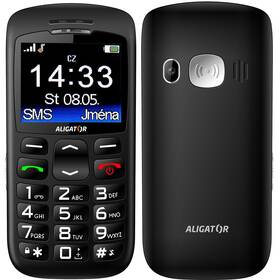 Mobilní telefon Aligator A670 Senior černá barva nejlevnější
