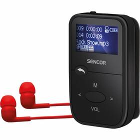 MP3 přehrávač Sencor SFP 4408 BK černá barva VÝPRODEJ