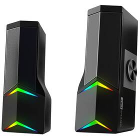 Reproduktory GoGEN 2in1 (reproduktor/soundbar) s BT, RGB černá barva