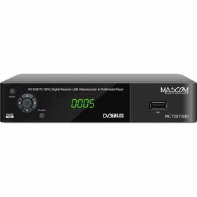 Set-top box Mascom MC720T2 HD černá barva LEVNĚ
