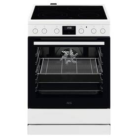 Sklokeramický sporák AEG Mastery CCB6440CBW bílá barva