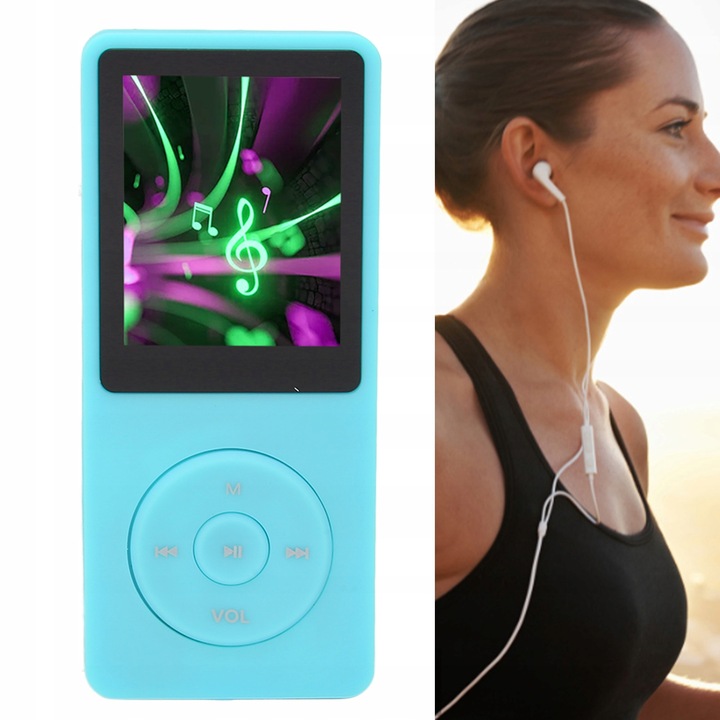 1.8"" MINI DIKTAFON DIGITÁLNÍ PŘEHRÁVAČ MP3 8GB MODRÝ