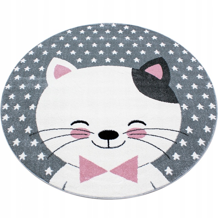 120x120 (průměr) kruh Dětský kusový koberec Kids 550 pink kruh