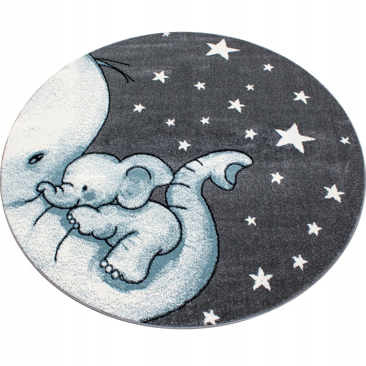 160x160 (průměr) kruh Dětský kusový koberec Kids 560 blue kruh AKCE