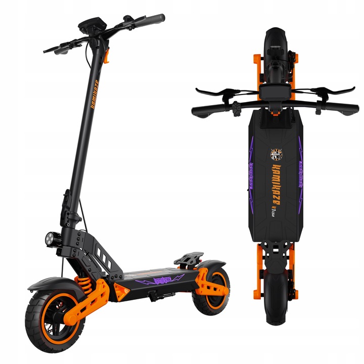 2025 Koloběžka Kamikaze K1 Lite Výkon 800 W Kapacita baterie 13,5 Ah 48 V 10"