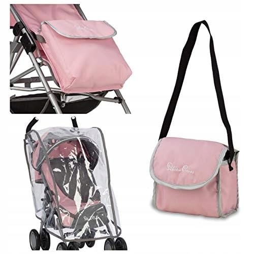 2x ORGANIZÉROVÁ TAŠKA NA KOČÁREK PRO PANENKY + PLÁŠTĚNKA SILVER CROSS