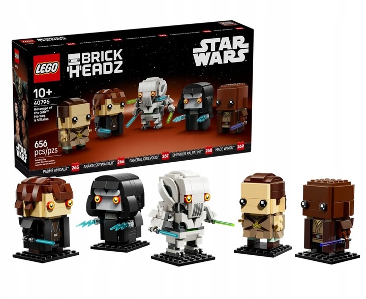 40796 - LEGO BrickHeadz - Pomsta Sithů - hrdinové a padouši STAR WARS