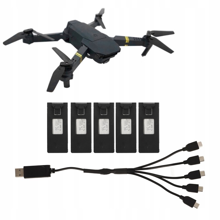 5 KS BATERIE PRO DRON E88/E88PRO/LS E525/525PRO 1800MAH AKUMULÁTOR