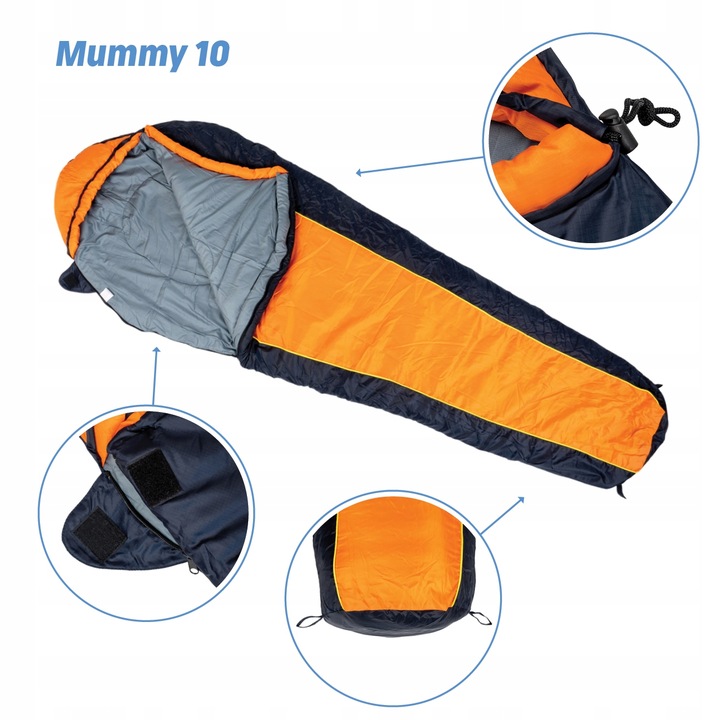 Acra spací pytel Mummy 10 - 220 cm Spacák