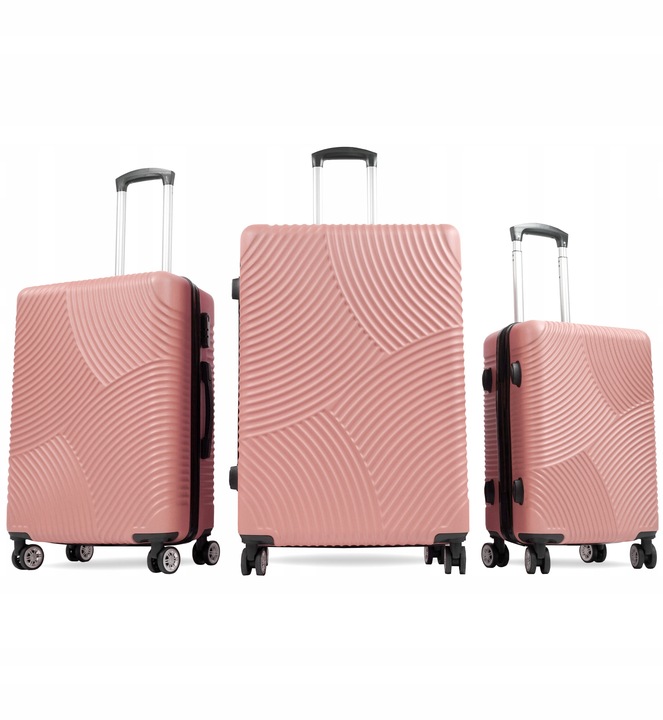 Aga Travel Sada cestovních kufrů MR4654 Růžová