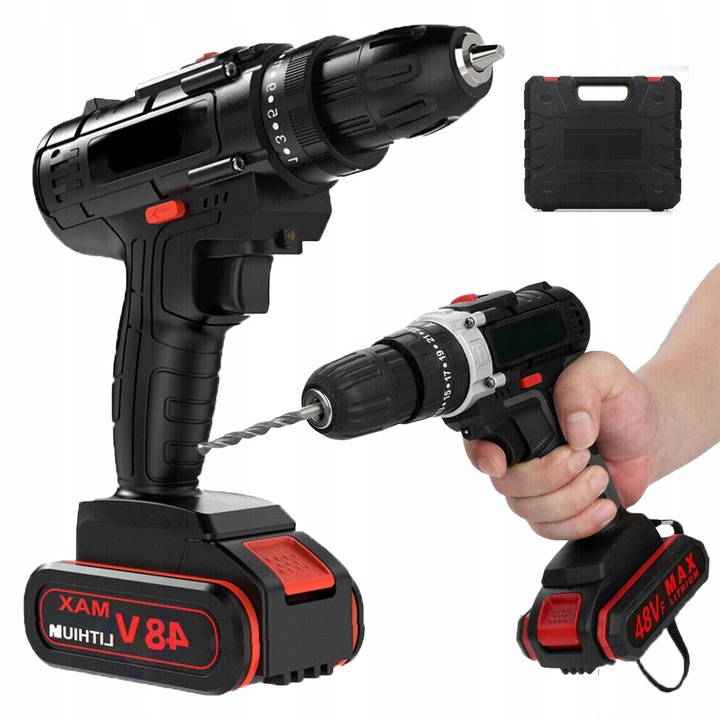AKU VRTAČKA AKUMULÁTOROVÝ PŘÍKLEPOVÝ 48V+2X AKUMULÁTOR