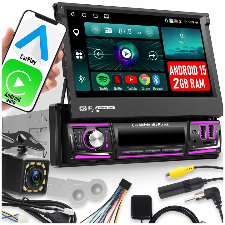 Autorádio ALLNOEL A4081 1-DIN