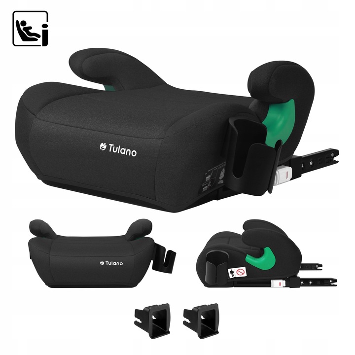Autosedačka 15-36 kg ISOFIX TULANO černá, podsedák 150 cm VÝPRODEJ