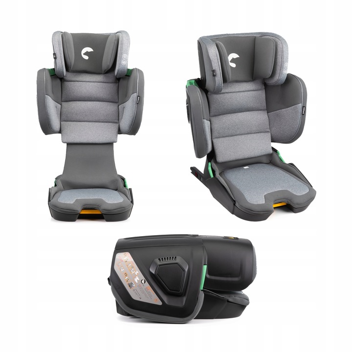 Autosedačka ISOFIX 100-150 cm vysoká (15-36 kg) MANE Šedá