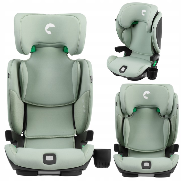 Autosedačka Kidnort Natt zelená 100-150 cm (15-36 kg)