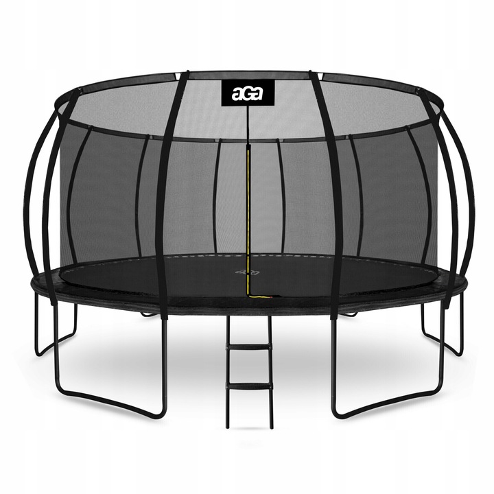 Aga SPORT EXCLUSIVE Trampolína 500 cm Černá + ochranná síť + žebřík